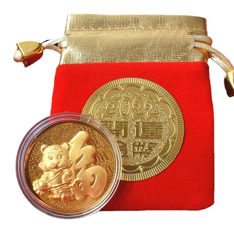 2022 New Year of Tiger Commemorative Coin Collection Chinese Zodiac Tiger Year Coins Decorative Crafts
2022 New Year of Tiger Commemorative Coin Collection Chinese Zodiac Tiger Year Coins Decorative Crafts