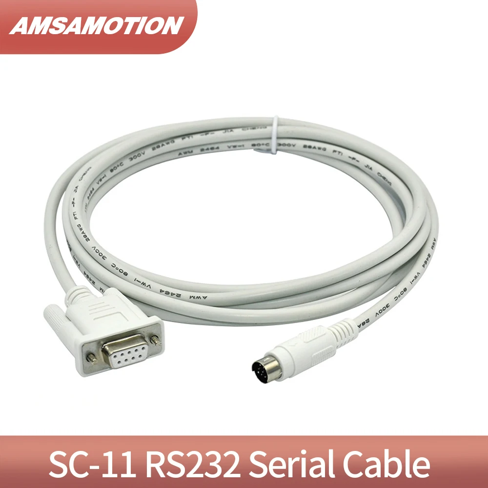 Programming Cable SC-11 Suitable for FX/1N/2N/1S/0N/FX3U Series PLC 9 pin male to Female RS232 Communication Download
Programming Cable SC-11 Suitable for FX/1N/2N/1S/0N/FX3U Series PLC 9 pin male to Female RS232 Communication Download