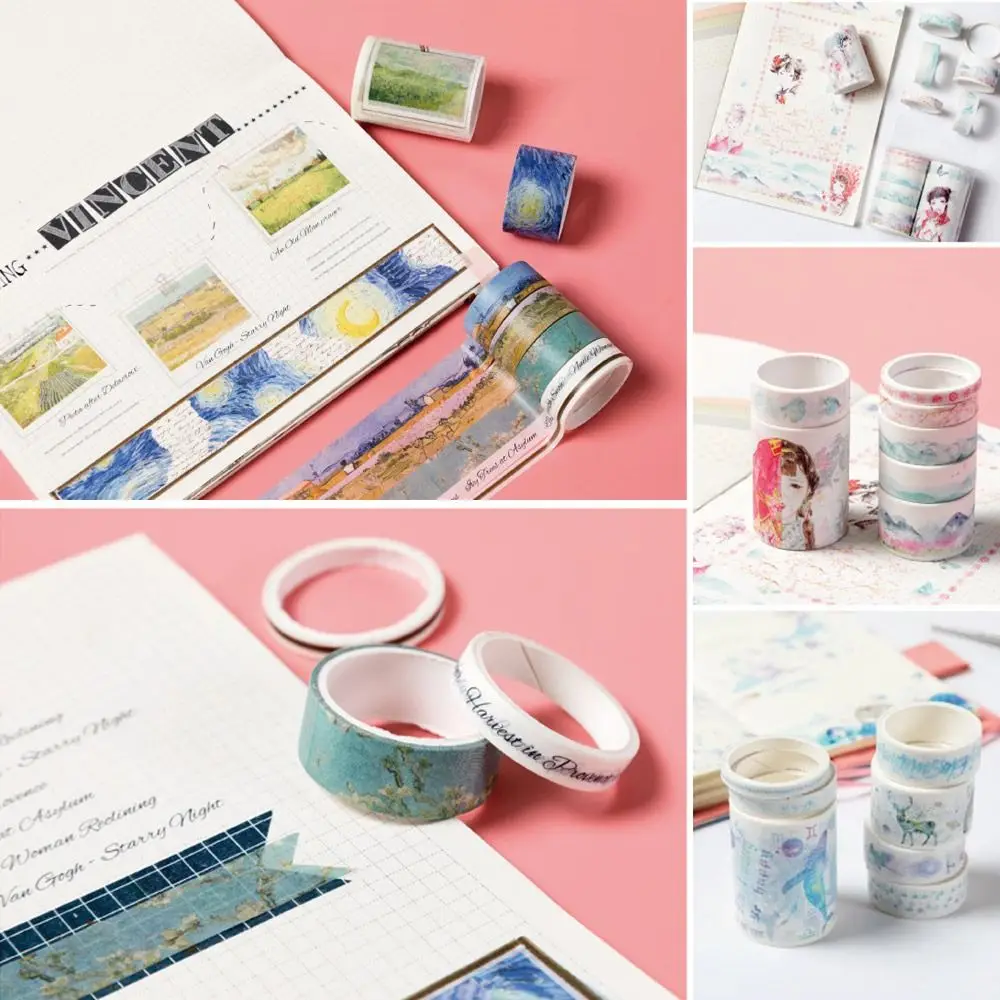 7Rolls DIY Hand Account Literature Scrapbooking Decorative Tape Stationery Paper Tape Stickers
7Rolls DIY Hand Account Literature Scrapbooking Decorative Tape Stationery Paper Tape Stickers