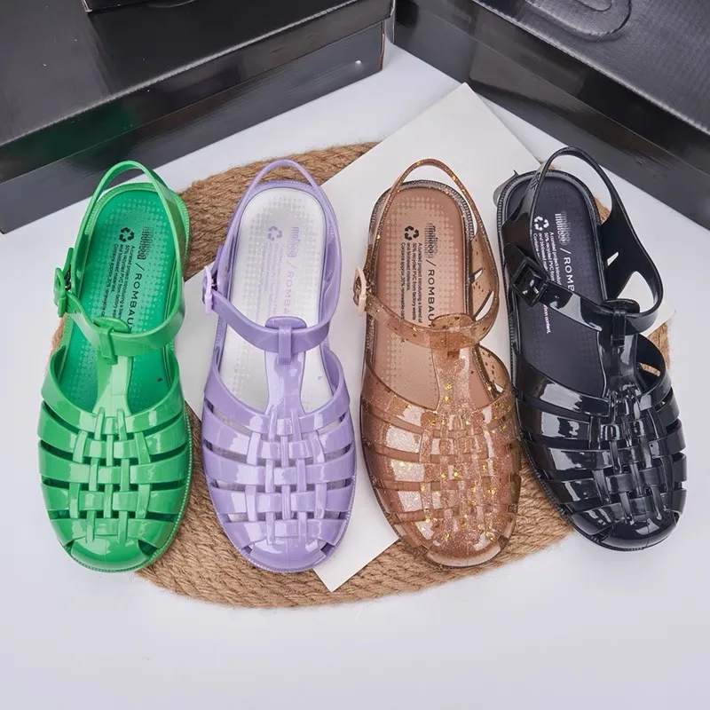 Летние женские туфли на плоской подошве Melissa, женские блестящие плетеные пляжные туфли конфетных цветов с отверстиями, взрослые Нескользящ...
Летние женские туфли на плоской подошве Melissa, женские блестящие плетеные пляжные туфли конфетных цветов с отверстиями, взрослые Нескользящ...