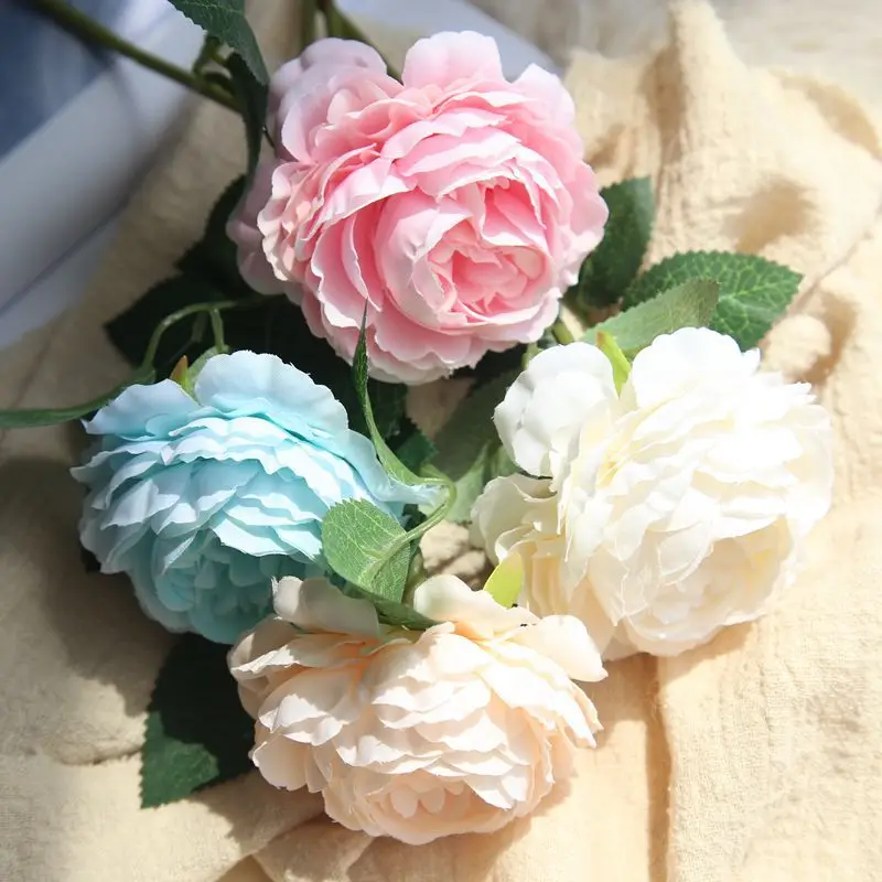 HIGHT Quality silk flower European 1 Branch Artificial Flowers Fall Vivid Peony Fake Leaf Wedding Home Party Decoration
HIGHT Quality silk flower European 1 Branch Artificial Flowers Fall Vivid Peony Fake Leaf Wedding Home Party Decoration