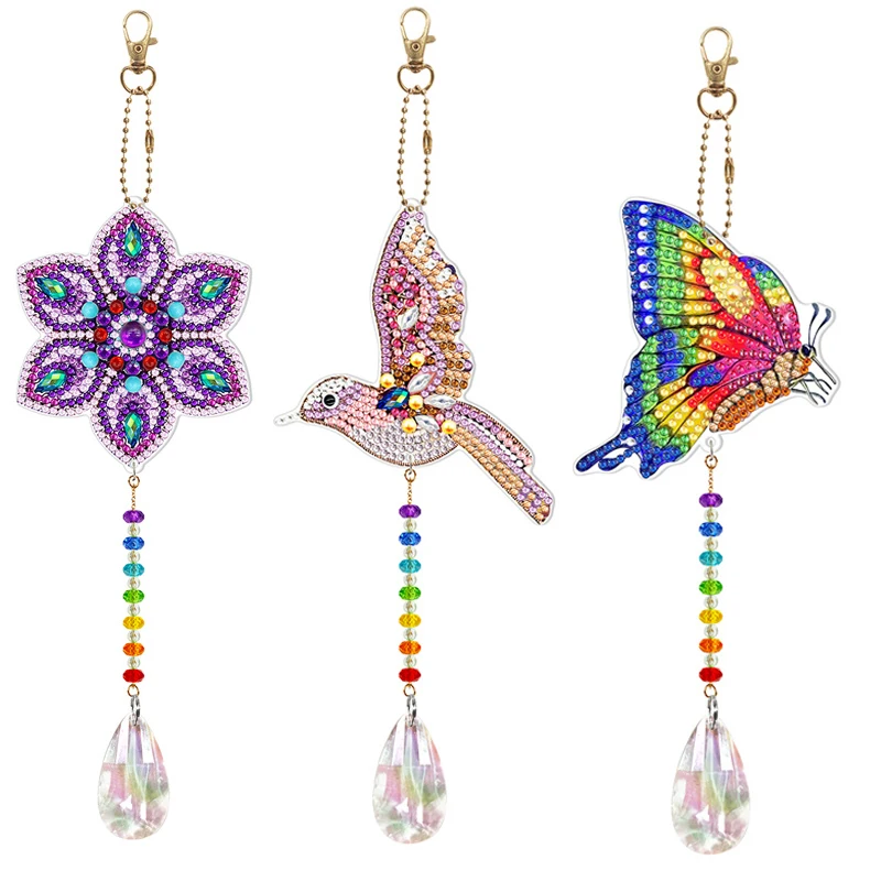 Crystal Light Catcher Wind Chime Pendant DIY Diamond Painting Handmade Pendant Diamond Wind Chime Pendant Garden Decoration Gift
Crystal Light Catcher Wind Chime Pendant DIY Diamond Painting Handmade Pendant Diamond Wind Chime Pendant Garden Decoration Gift