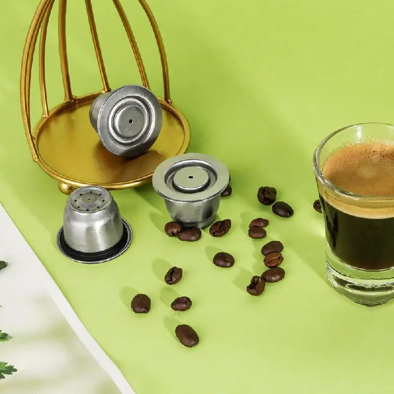 Reusable Coffee Capsules Refillable Filters Stainless Steel Espresso Capsules Coffee Pods Powder Press for Nespresso Machines
Reusable Coffee Capsules Refillable Filters Stainless Steel Espresso Capsules Coffee Pods Powder Press for Nespresso Machines
