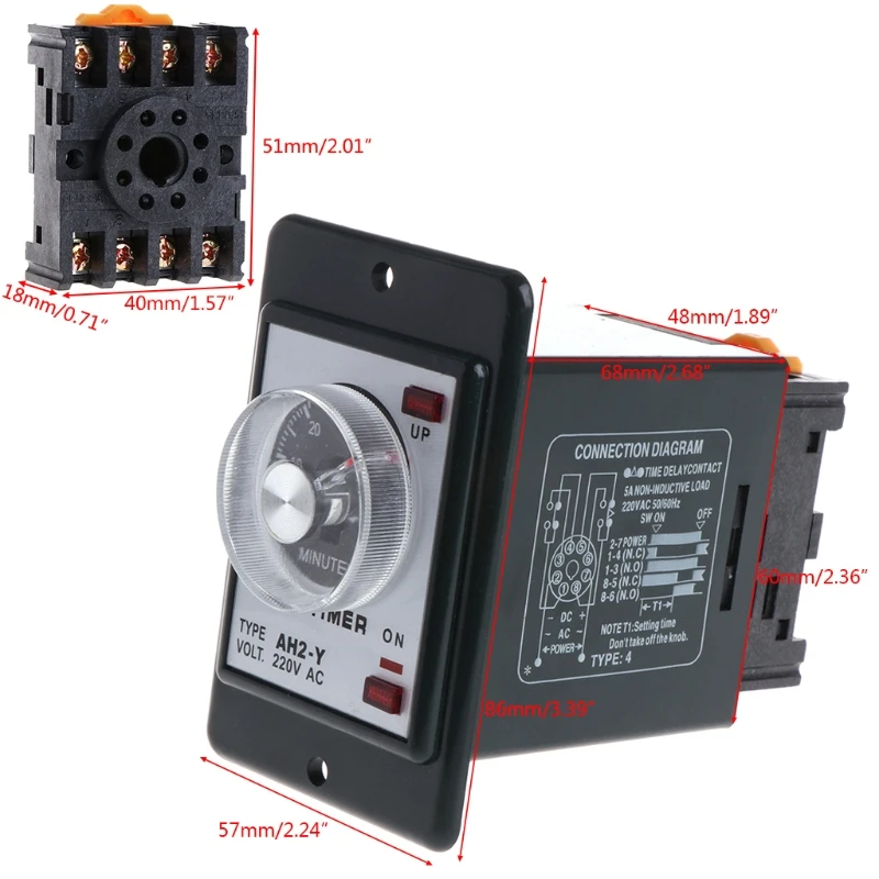 0-60 seconds/minutes Power On Delay Timer for TIME relay for W socket base AC 22 Dropship
0-60 seconds/minutes Power On Delay Timer for TIME relay for W socket base AC 22 Dropship