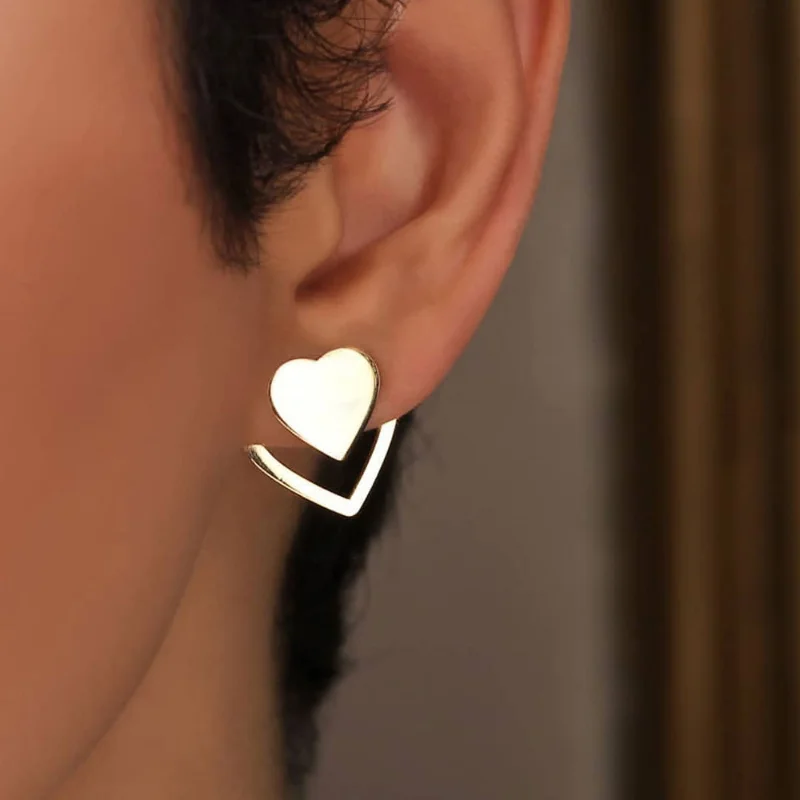 European and American Personalized Fashion Simple Double Layer Love Earstuds Female Hollow Heart Earrings Jewelry Gift
European and American Personalized Fashion Simple Double Layer Love Earstuds Female Hollow Heart Earrings Jewelry Gift