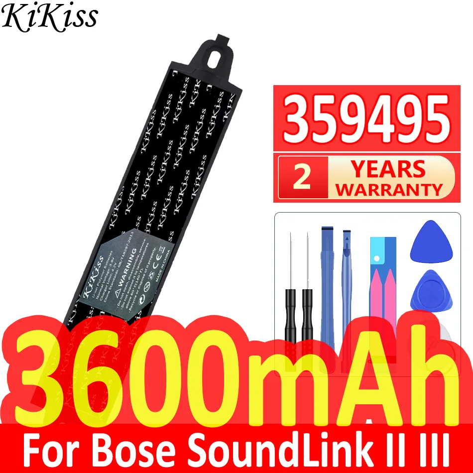 KiKiss 359495 359498 330105 404600 3600mAh Battery for Bose SoundLink Bluetooth Mobile Speaker II SoundLink III Batteries
KiKiss 359495 359498 330105 404600 3600mAh Battery for Bose SoundLink Bluetooth Mobile Speaker II SoundLink III Batteries