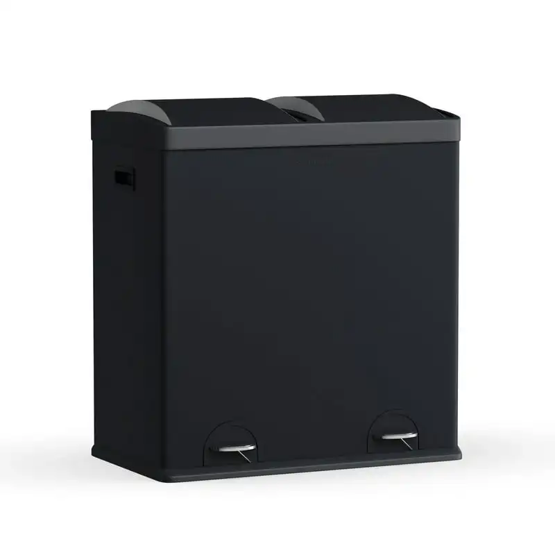 Step N' Sort 16 Gallon 2 Compartment Kitchen Trash Can & Recycling Bin, Black Garbage Bin Kitchen Bathroom Toilet Trash Can Best
Step N' Sort 16 Gallon 2 Compartment Kitchen Trash Can & Recycling Bin, Black Garbage Bin Kitchen Bathroom Toilet Trash Can Best
