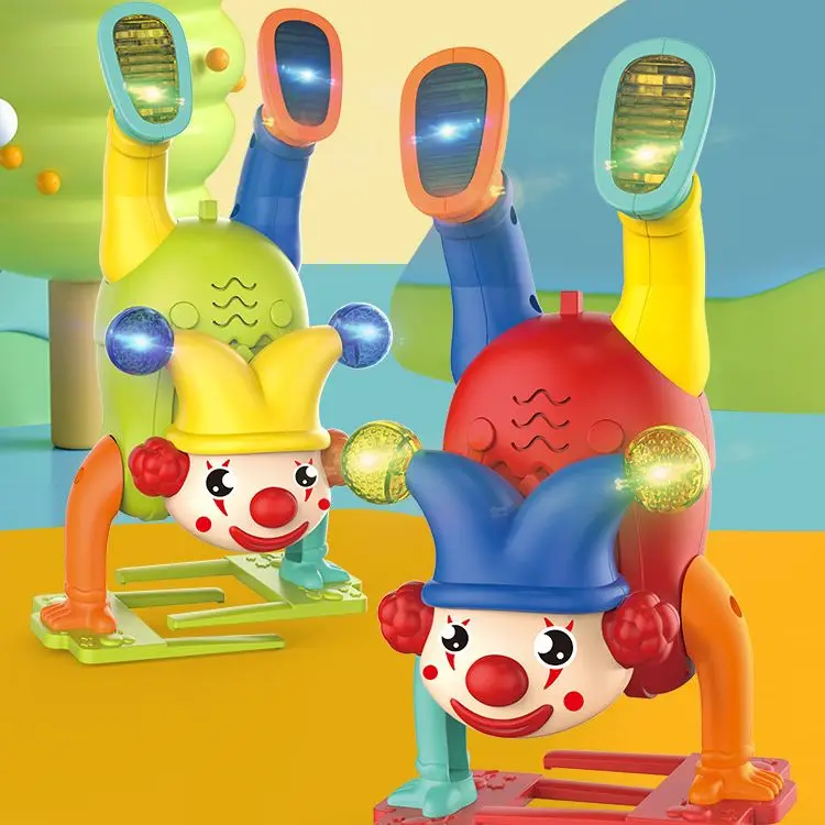 Children's Crazy Circus Handstand Walking Clown Doll Doll Lighting Music Swing Dancing Electric Toys
Children's Crazy Circus Handstand Walking Clown Doll Doll Lighting Music Swing Dancing Electric Toys