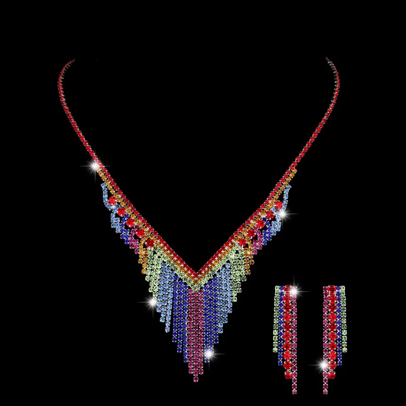 Jewelry Wedding Photography Anniversary Celebration Girl Clothing Accessories Silver Plated Color Necklace Earrings Set
Jewelry Wedding Photography Anniversary Celebration Girl Clothing Accessories Silver Plated Color Necklace Earrings Set