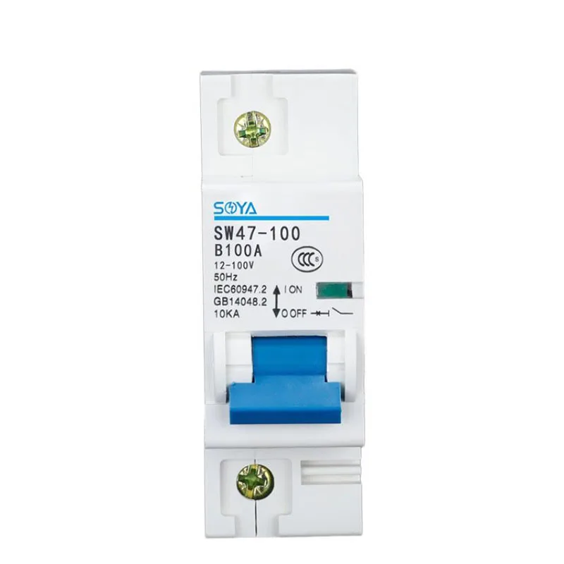 1P DC Circuit Breaker Miniature 12-100v Protection Switch 63A/80A/100A/125A Reset Fuse Switch Breaker
1P DC Circuit Breaker Miniature 12-100v Protection Switch 63A/80A/100A/125A Reset Fuse Switch Breaker