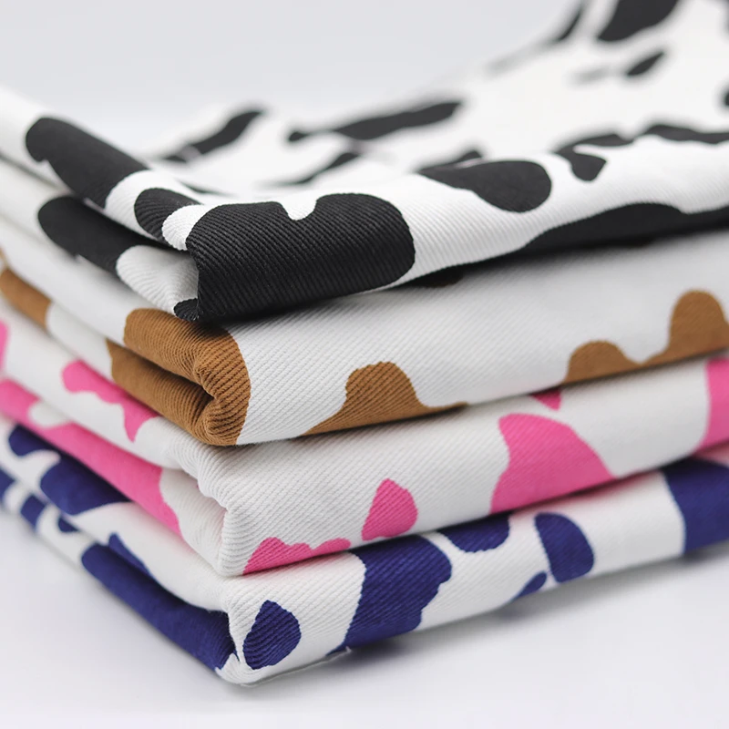 Printed Denim Fabric Washed Twill Cotton By The Meter for Clothes Coat Diy Sewing Thickened Cows Spots Pattern Black Blue Cloth
Printed Denim Fabric Washed Twill Cotton By The Meter for Clothes Coat Diy Sewing Thickened Cows Spots Pattern Black Blue Cloth