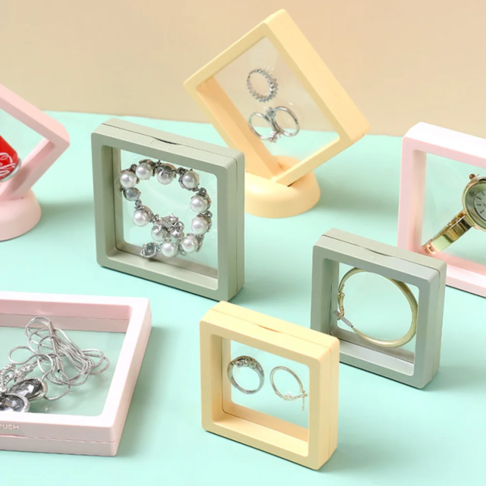 Fashion 3D Floating Display Case Stands Holder Suspension Storage for Pendant Necklace Bracelet Ring Jewelry Pin Storage Box
Fashion 3D Floating Display Case Stands Holder Suspension Storage for Pendant Necklace Bracelet Ring Jewelry Pin Storage Box