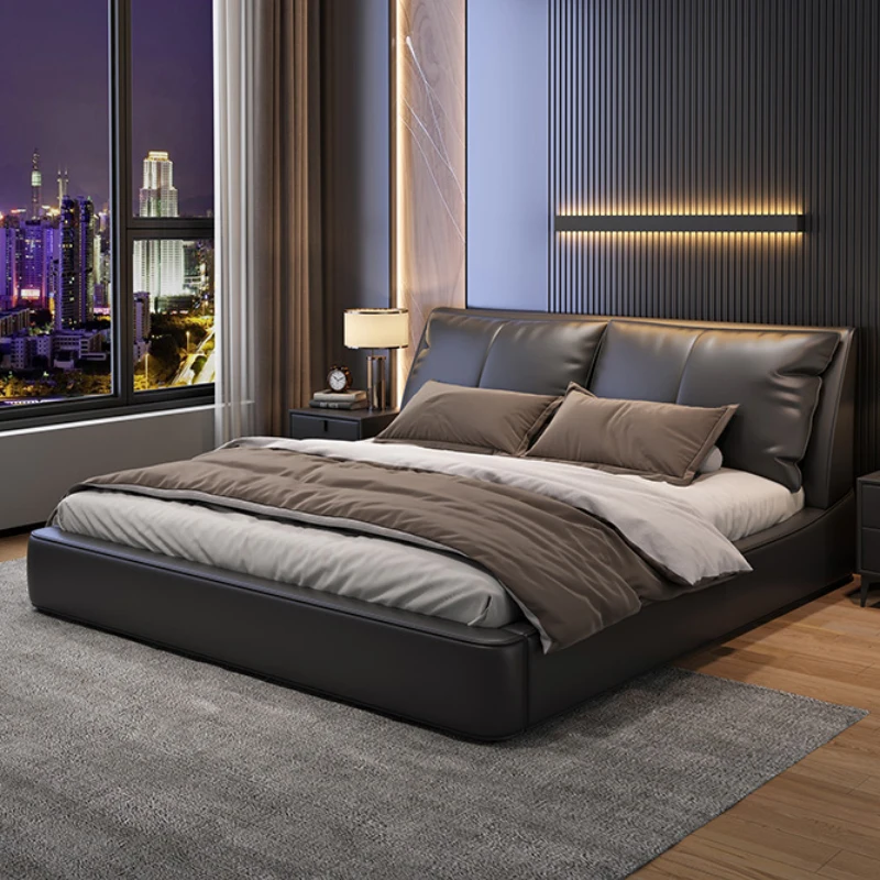 Italian light luxury bed master bedroom leather bed Nordic style simple bedroom bed atmosphere soft bag wedding bed
Italian light luxury bed master bedroom leather bed Nordic style simple bedroom bed atmosphere soft bag wedding bed