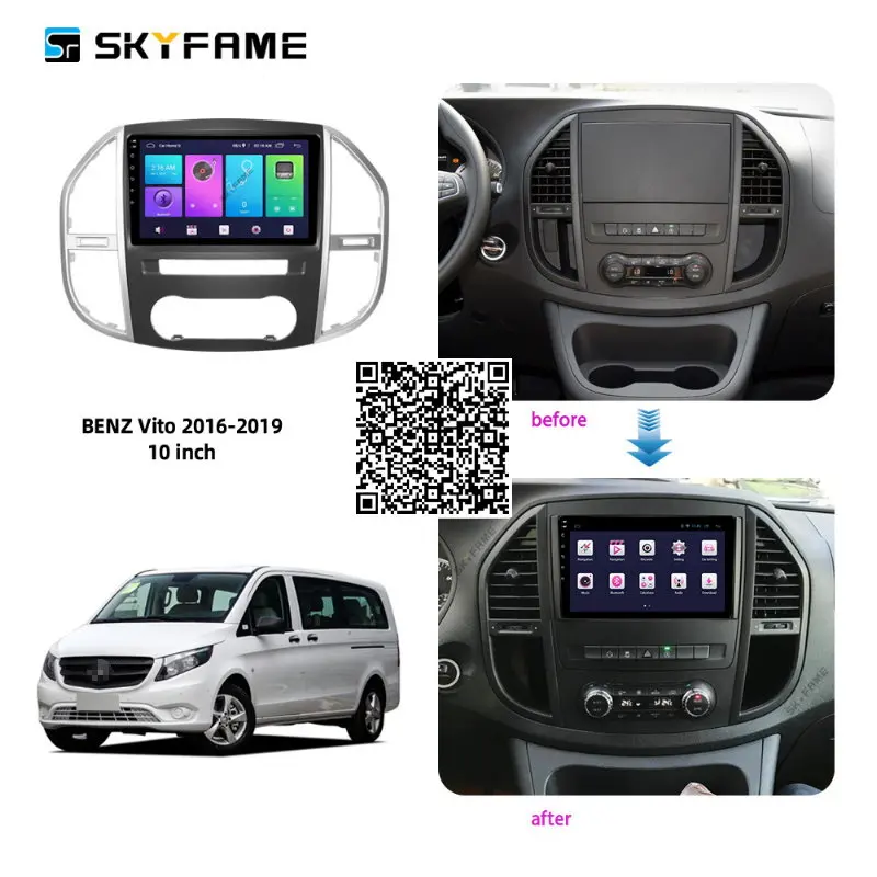 Автомобильная стереосистема SKYFAME для Mercedes Benz Vito W447 2014-2019 Android, мультимедийная система
Автомобильная стереосистема SKYFAME для Mercedes Benz Vito W447 2014-2019 Android, мультимедийная система