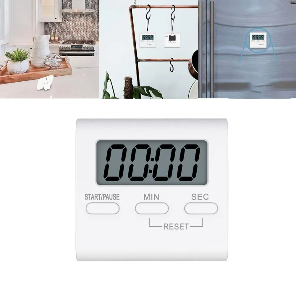 Kitchen Cooking Timers LCD Digital Screen Kitchen Timer Square Cooking Timer Count Up Countdown Alarm Clock For Kitchen
Kitchen Cooking Timers LCD Digital Screen Kitchen Timer Square Cooking Timer Count Up Countdown Alarm Clock For Kitchen