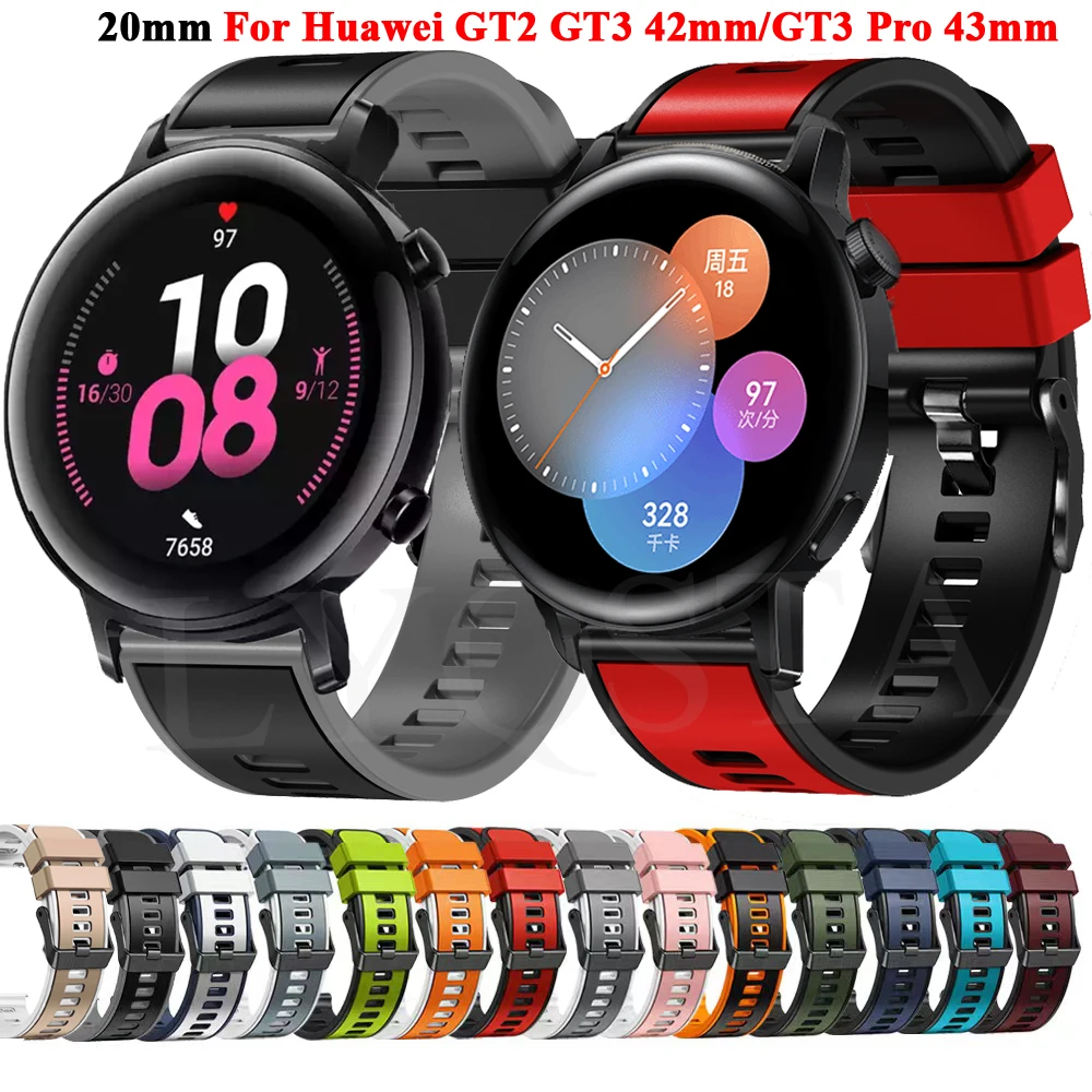 Ремешок силиконовый для смарт-часов Huawei Watch GT2 GT3 GT 3 42 мм, браслет для наручных часов GT3 Pro 43 мм, 20 мм
Ремешок силиконовый для смарт-часов Huawei Watch GT2 GT3 GT 3 42 мм, браслет для наручных часов GT3 Pro 43 мм, 20 мм