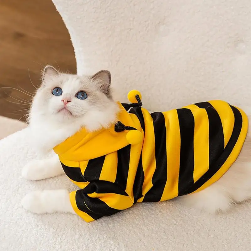 Cute Bee Dog Clothes Animal Dress-up Clothing for Small Dogs Puppy Warm Winter Stripe Pullover Cat Hoodies Ropa Para Perro
Cute Bee Dog Clothes Animal Dress-up Clothing for Small Dogs Puppy Warm Winter Stripe Pullover Cat Hoodies Ropa Para Perro