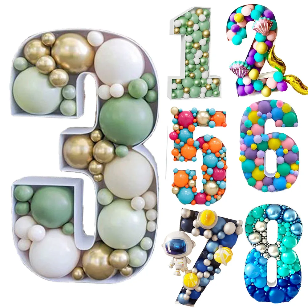 73cm Giant Number Frame Stand Balloon Filling Box Birthday Wedding Party Baby Shower DIY Decoration Balloon Number Mosaic Box
73cm Giant Number Frame Stand Balloon Filling Box Birthday Wedding Party Baby Shower DIY Decoration Balloon Number Mosaic Box