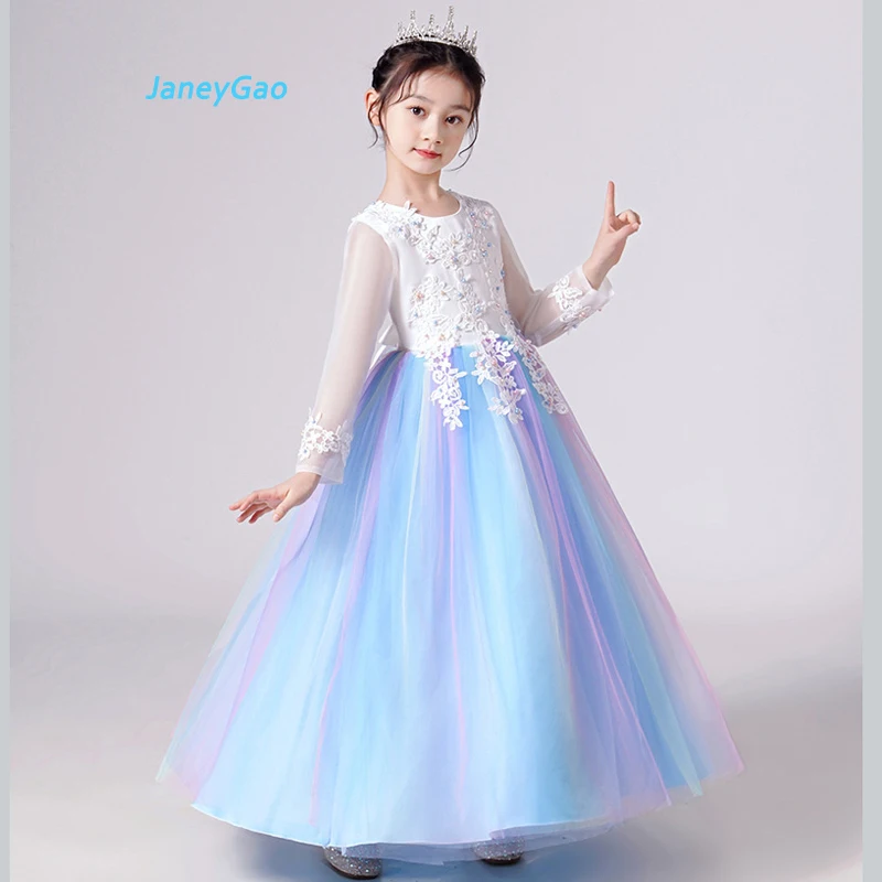 Цветочное платье для девочки JaneyGao, длинное синее платье с бусинами и рукавами, модное платье для девочки, Новое поступление 2022
Цветочное платье для девочки JaneyGao, длинное синее платье с бусинами и рукавами, модное платье для девочки, Новое поступление 2022