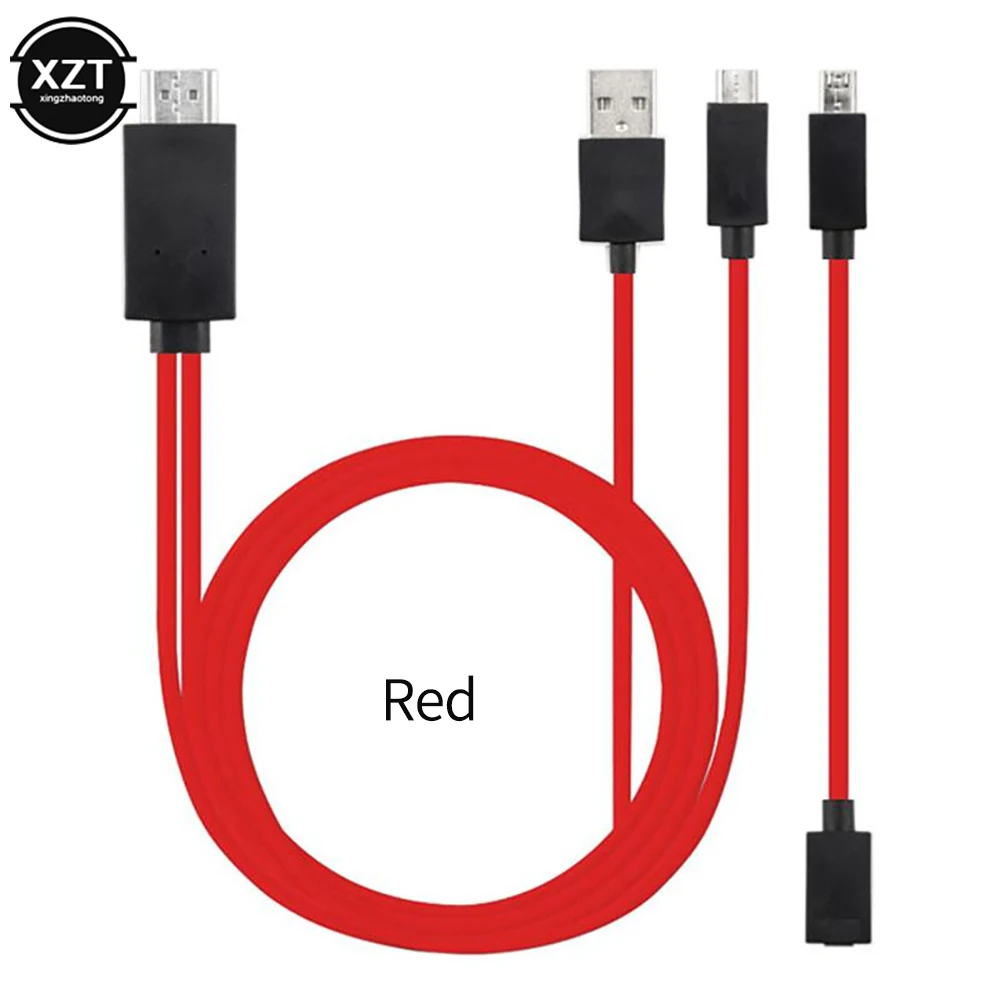 1 8 м Micro USB MHL к HDMI-совместимый кабель 5 Pin и 11 1080P HD TV Кабель-адаптер для SamSung HuaWei Xiaomi HTC