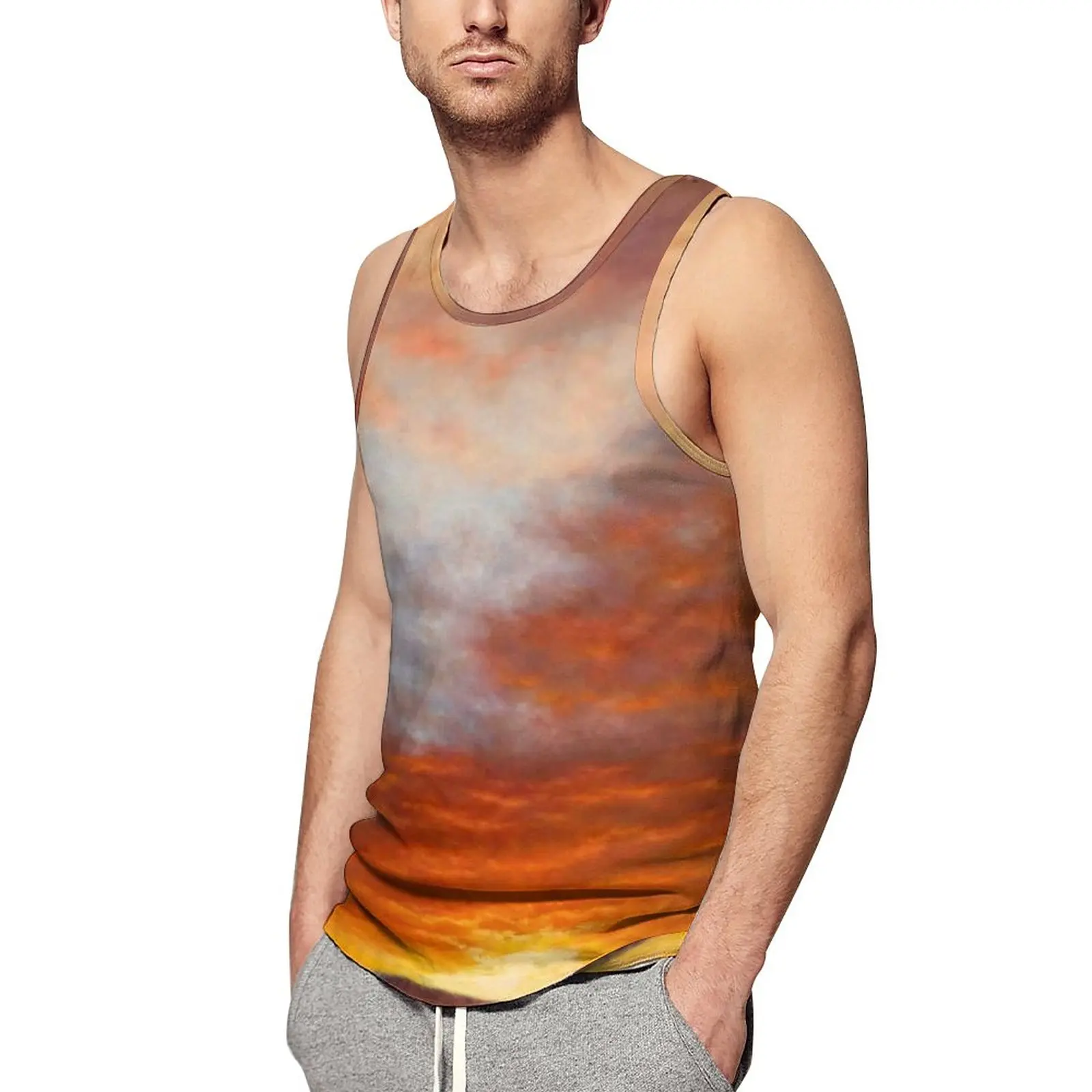 Colorful Cloud Tank Top Inspirational Sunrise Fashion Tops Summer Workout Men Graphic Sleeveless Shirts Plus Size 4XL 5XL 
Colorful Cloud Tank Top Inspirational Sunrise Fashion Tops Summer Workout Men Graphic Sleeveless Shirts Plus Size 4XL 5XL