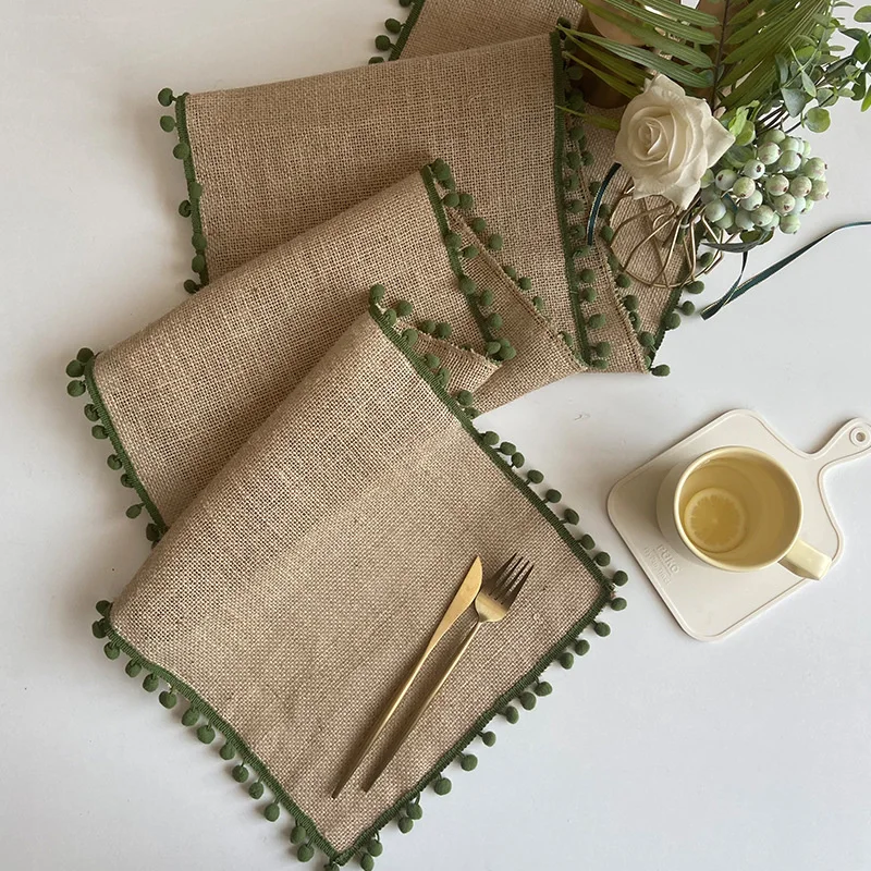Decorative jute table flag Christmas linen woven table towel American table cloth porch Cover Towel
Decorative jute table flag Christmas linen woven table towel American table cloth porch Cover Towel