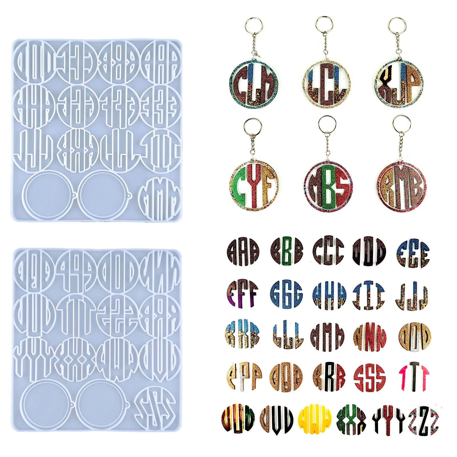 Силиконовая форма «сделай сам» для брелока в виде 26 букв
Силиконовая форма «сделай сам» для брелока в виде 26 букв