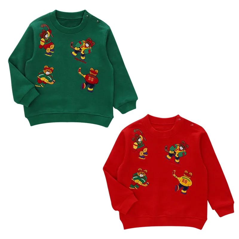 Japanese Boys And Girls Cartoon Bear Grandpa Baseball Embroidery Long-sleeved Sweater Round Neck Top Children's Clothing
Japanese Boys And Girls Cartoon Bear Grandpa Baseball Embroidery Long-sleeved Sweater Round Neck Top Children's Clothing