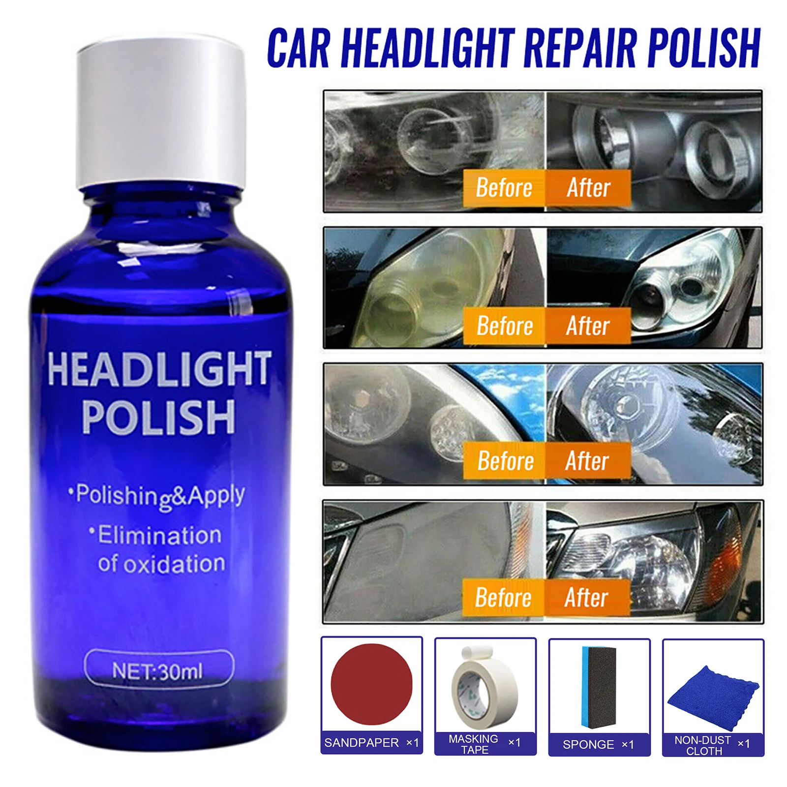 Car Headlight Repair Liquid Scratch Yellow Coating Repair Agent Refurbishment Polishing Maintenance Liquid Kit Auto Accessories
Car Headlight Repair Liquid Scratch Yellow Coating Repair Agent Refurbishment Polishing Maintenance Liquid Kit Auto Accessories