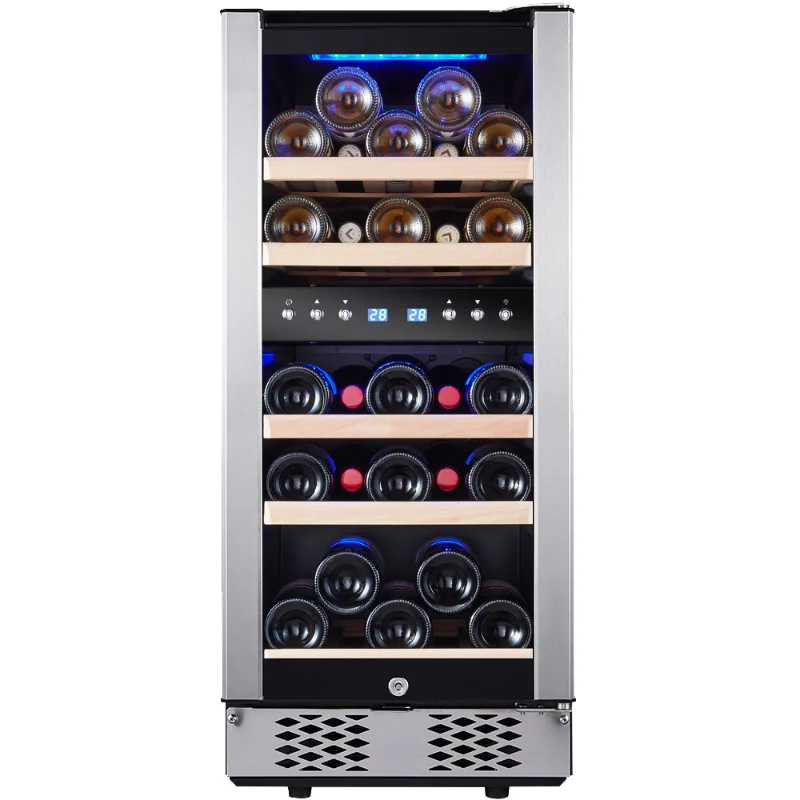 30 Bottles/15 Inch Dual Zone Low Noise Wine Cooler Refrigerator \ Small Wine Refrigerator for Home Bar With
30 Bottles/15 Inch Dual Zone Low Noise Wine Cooler Refrigerator \ Small Wine Refrigerator for Home Bar With