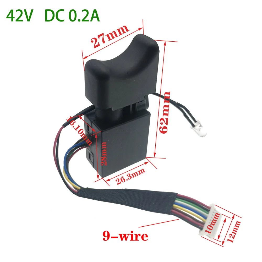 Переключатель электрической дрели 42 В 36 В 60 В постоянного тока 0,2 А 15 А 30 А 6-проводной8-проводной9-проводной переключатель вперед и назад для ручной дрели аккумуляторная дрель 
Переключатель электрической дрели 42 В 36 В 60 В постоянного тока 0,2 А 15 А 30 А 6-проводной8-проводной9-проводной переключатель вперед и назад для ручной дрели аккумуляторная дрель
