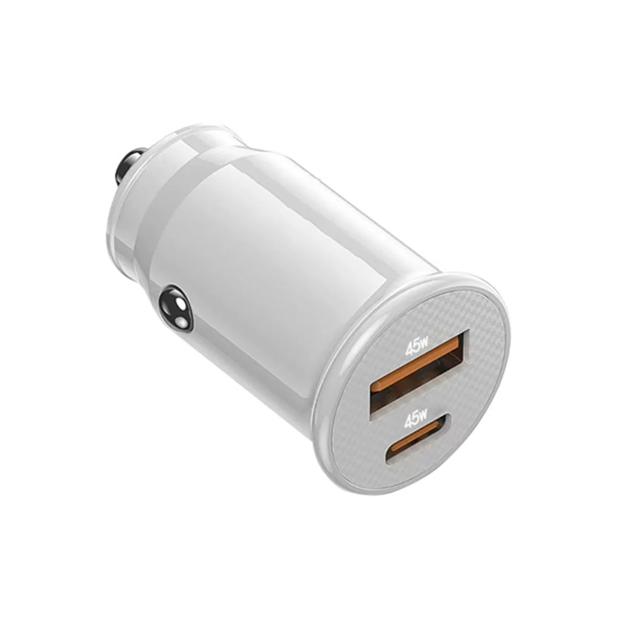 Mini USB Car Charger Quick Charge USB C Car Charger QC 4.0 45W 5A Type PD Fast Charging Car Phone Charger(Bright White)
Mini USB Car Charger Quick Charge USB C Car Charger QC 4.0 45W 5A Type PD Fast Charging Car Phone Charger(Bright White)