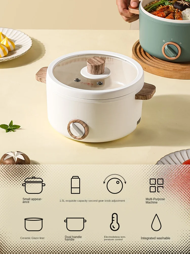 Electric Soup Household Non-Stick Pan Instant Noodle Pot Saucepan Stew-Pan Dormitory Students Mini Small Hot
Electric Soup Household Non-Stick Pan Instant Noodle Pot Saucepan Stew-Pan Dormitory Students Mini Small Hot