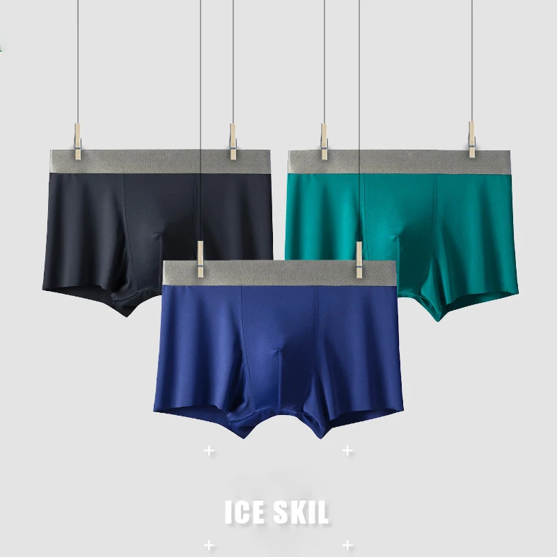 Ice Silk Boxershorts Underpants Wholesale Men's Panties Boxer Underwear Male Couple Sexy Lingerie 4XL Large Size Lot Soft Briefs
Ice Silk Boxershorts Underpants Wholesale Men's Panties Boxer Underwear Male Couple Sexy Lingerie 4XL Large Size Lot Soft Briefs