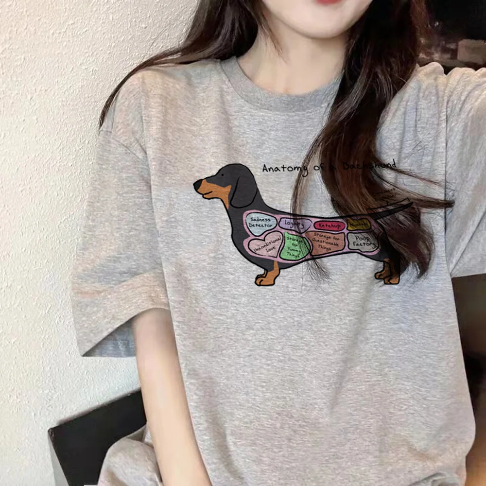Dachshund top women funny designer anime tshirt female graphic clothing 
Dachshund top women funny designer anime tshirt female graphic clothing