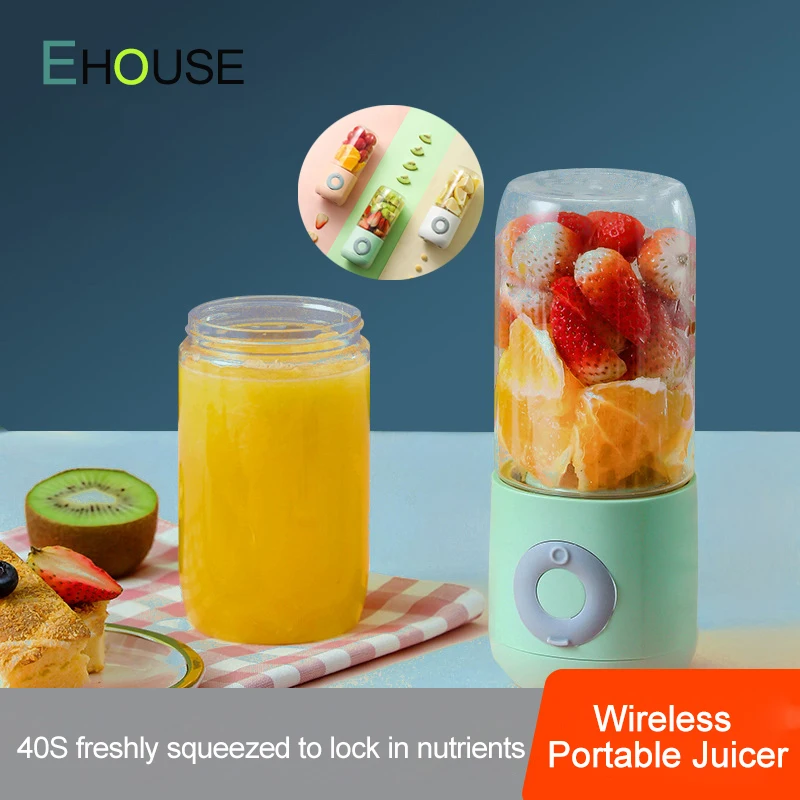 500ML Wireless Electric Mini Portable Juicer USB Rechargeable 6 Knife Milkshake Fruit Juice Handheld Smoothie Blender for Home
500ML Wireless Electric Mini Portable Juicer USB Rechargeable 6 Knife Milkshake Fruit Juice Handheld Smoothie Blender for Home