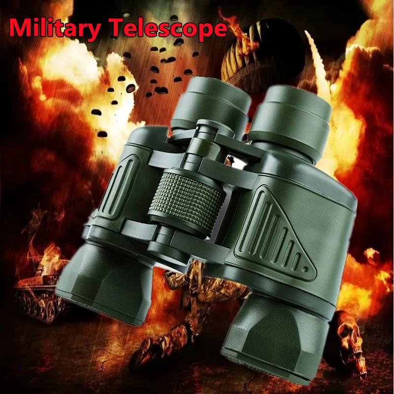 

50X50 HD Portable Professional Binoculars Army Military Telescope Low Light Night Vision with Reconnaissance Coordinates