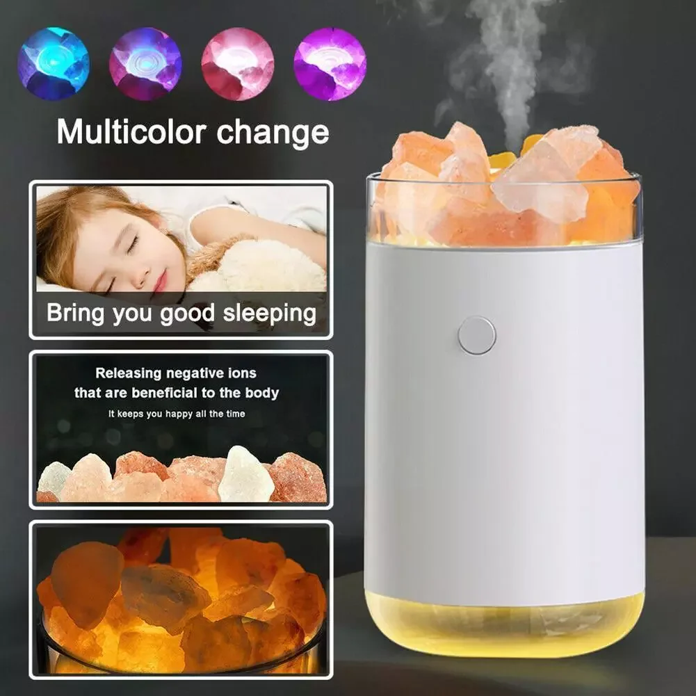 1Pcs Salt Stone Lamp Humidifier Bedroom Home Desktop E1t6 Aromatherapy Colorful Spray Salt Lamp Multifunctional Humidifier O1G7
1Pcs Salt Stone Lamp Humidifier Bedroom Home Desktop E1t6 Aromatherapy Colorful Spray Salt Lamp Multifunctional Humidifier O1G7