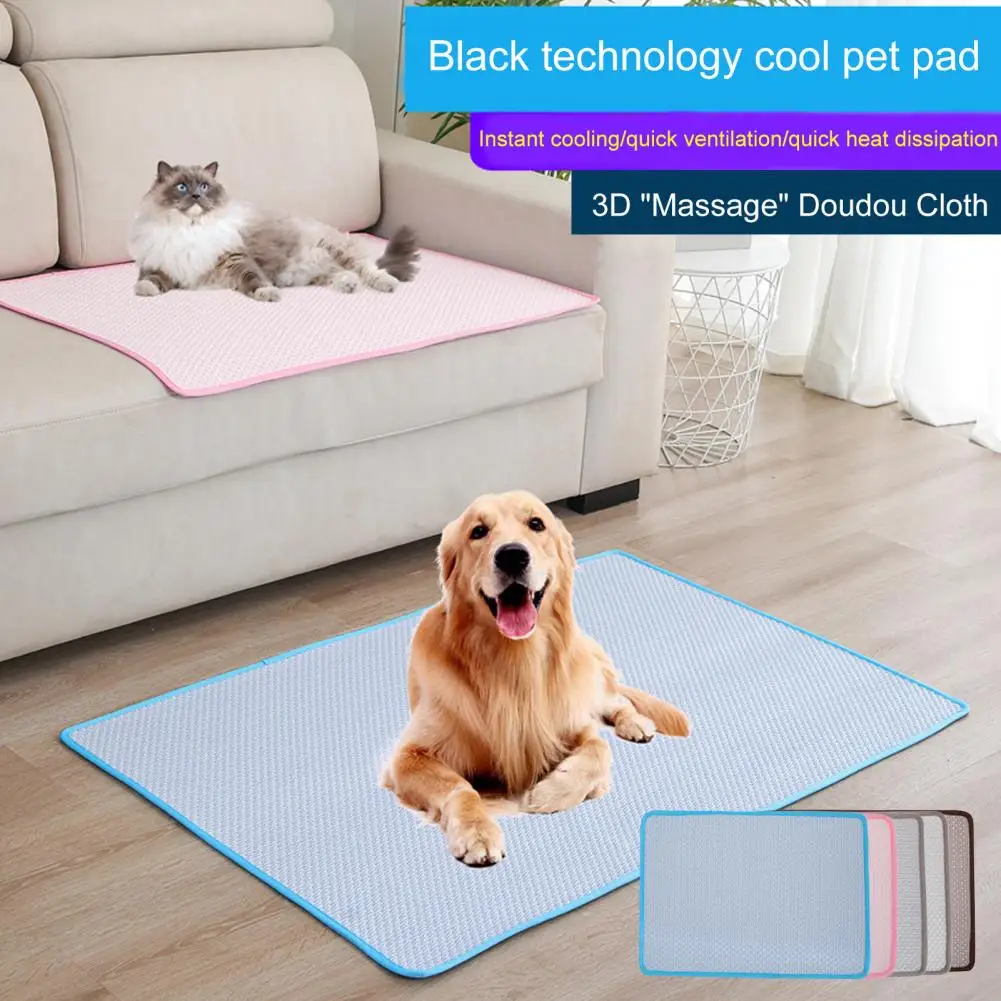 Pet Self Cooling Mat Breathable Massage Bump Physical Cooling Anti-skid Bottom Summer Kitty Puppy Cool Cushion Pet Supplies
Pet Self Cooling Mat Breathable Massage Bump Physical Cooling Anti-skid Bottom Summer Kitty Puppy Cool Cushion Pet Supplies