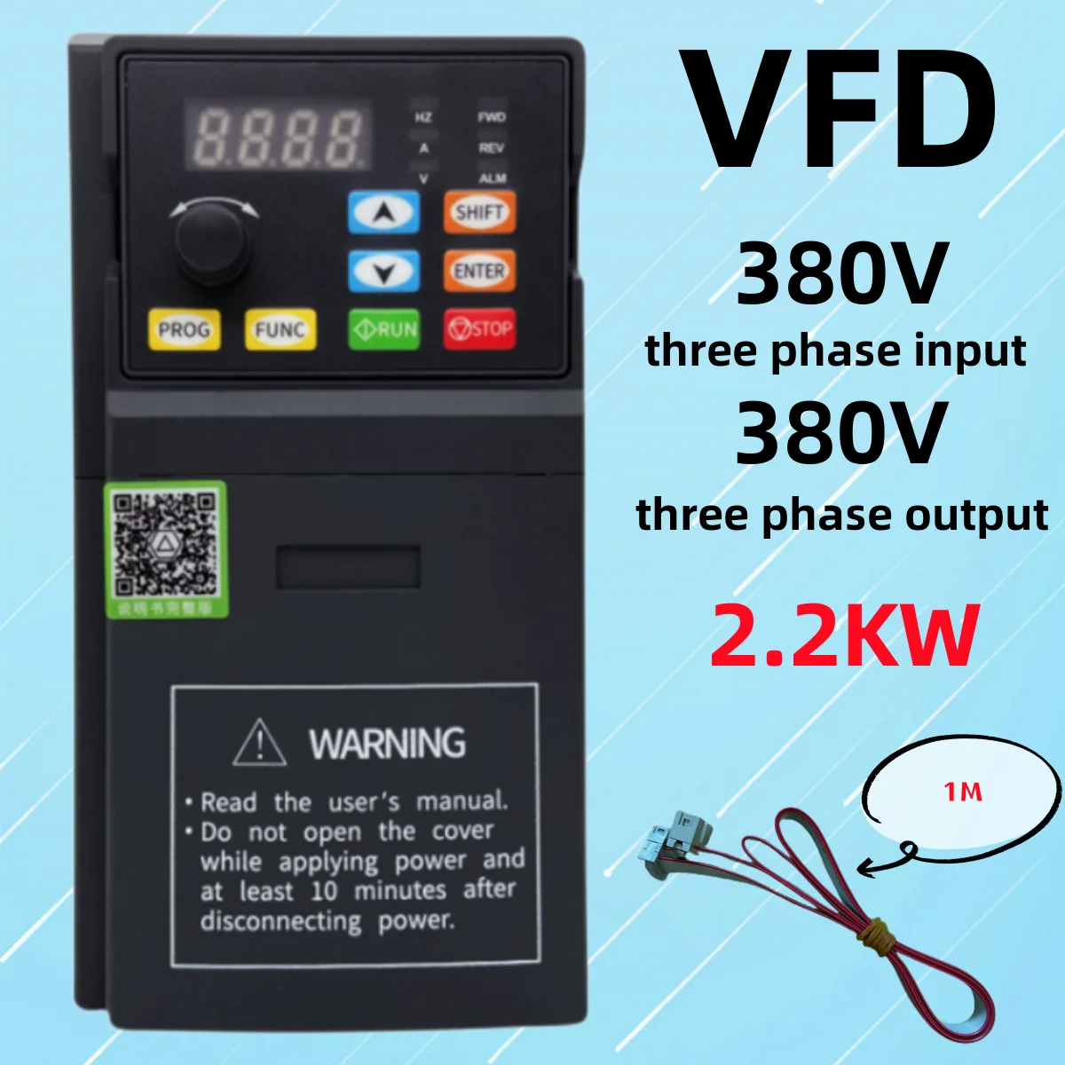 380V 2.2KW Economical VFD Variable Frequency Drive Converter Inverter Motor Speed Controller
380V 2.2KW Economical VFD Variable Frequency Drive Converter Inverter Motor Speed Controller