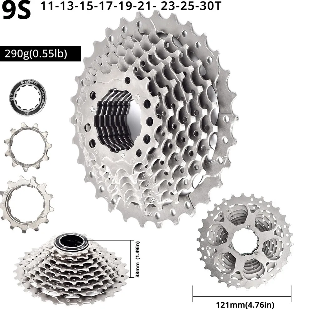Кассета 9-скоростная для горного велосипеда, свободное колесо для Shimano/-SRAM, индексная цепь HG + отверстие для слива, велосипедный маховик 11-36T, д...
Кассета 9-скоростная для горного велосипеда, свободное колесо для Shimano/-SRAM, индексная цепь HG + отверстие для слива, велосипедный маховик 11-36T, д...