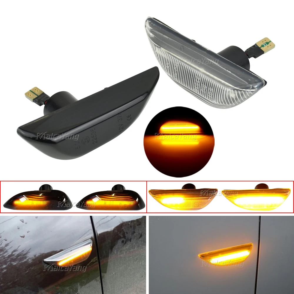 

2PCS Dynamic Led Side Marker Flowing Turn Signal Sequential Blinker Lamp For Opel Mokka X Chevrolet Trax 2013-2020 Buick Encore