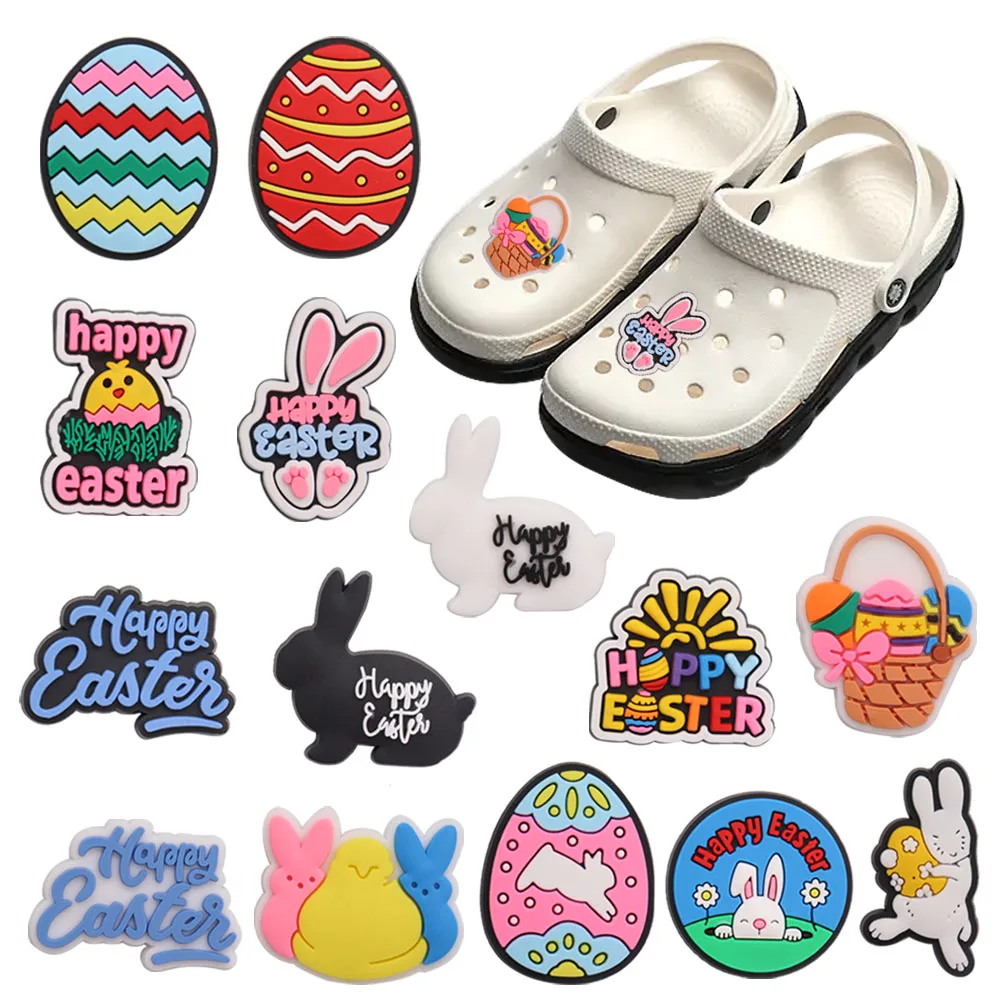 50PCS Holiday Gift PVC Shoe Charms Colorful Rabbit Happy Easter Egg Bascket Chicken Croc Jibz Accessories Christmas Present
50PCS Holiday Gift PVC Shoe Charms Colorful Rabbit Happy Easter Egg Bascket Chicken Croc Jibz Accessories Christmas Present
