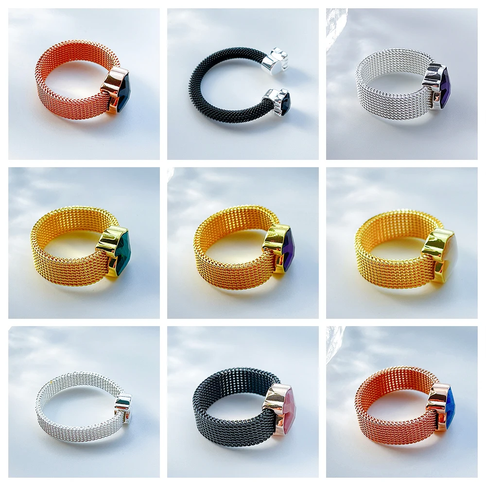 Free Delivery Spanish Bear Jewelry 2023 New Factory Direct Sales Rose Steel Mesh Color faceted Onyx Malachite Ring Dropshopping
Free Delivery Spanish Bear Jewelry 2023 New Factory Direct Sales Rose Steel Mesh Color faceted Onyx Malachite Ring Dropshopping