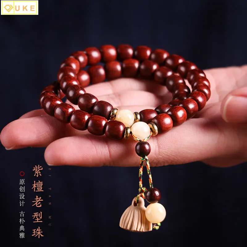 Браслет из красного сандалового дерева со старым жемчугом и двойным кольцом, буддистские бусины, простое деревянное украшение для рук для мужчин и женщин
Браслет из красного сандалового дерева со старым жемчугом и двойным кольцом, буддистские бусины, простое деревянное украшение для рук для мужчин и женщин