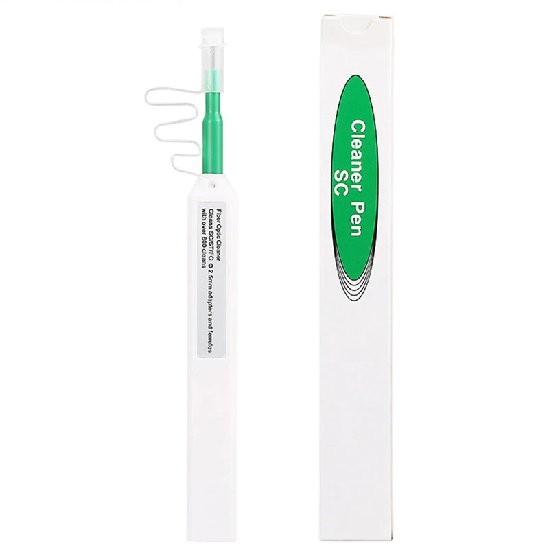 One-Click Cleaner Optical Fiber Cleaner Pen Cleans 2.5mm SC FC ST and 1.25mm LC MU Connector cleanings Over 800 Times
One-Click Cleaner Optical Fiber Cleaner Pen Cleans 2.5mm SC FC ST and 1.25mm LC MU Connector cleanings Over 800 Times