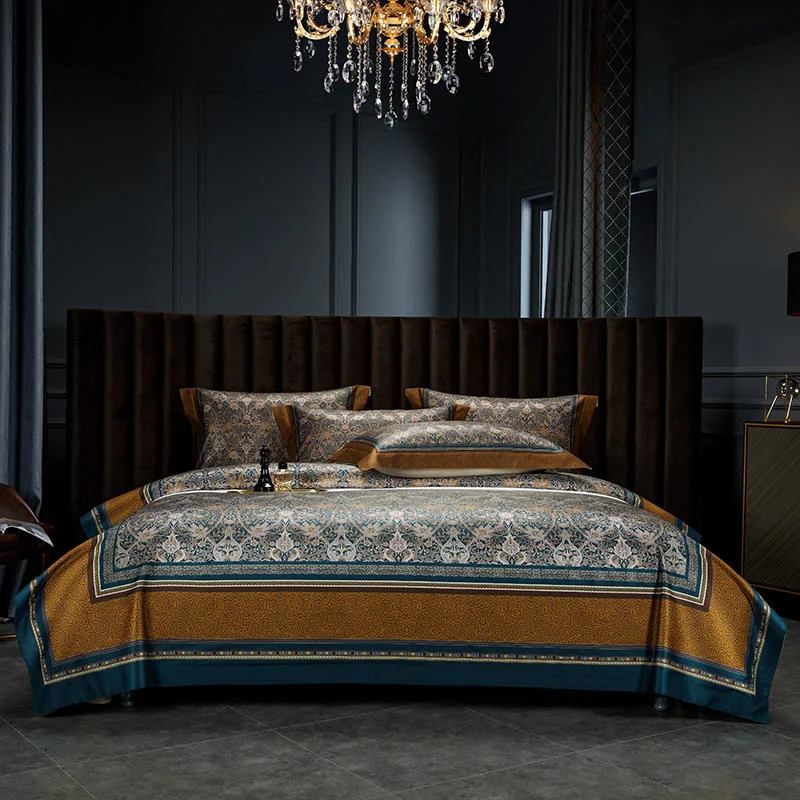 Vintage Bohemian Duvet 1000TC Egyptian Cotton Sateen Luxury Bedding Set Queen King 4Pcs Quilt Cover Bed Sheet Pillows
Vintage Bohemian Duvet 1000TC Egyptian Cotton Sateen Luxury Bedding Set Queen King 4Pcs Quilt Cover Bed Sheet Pillows