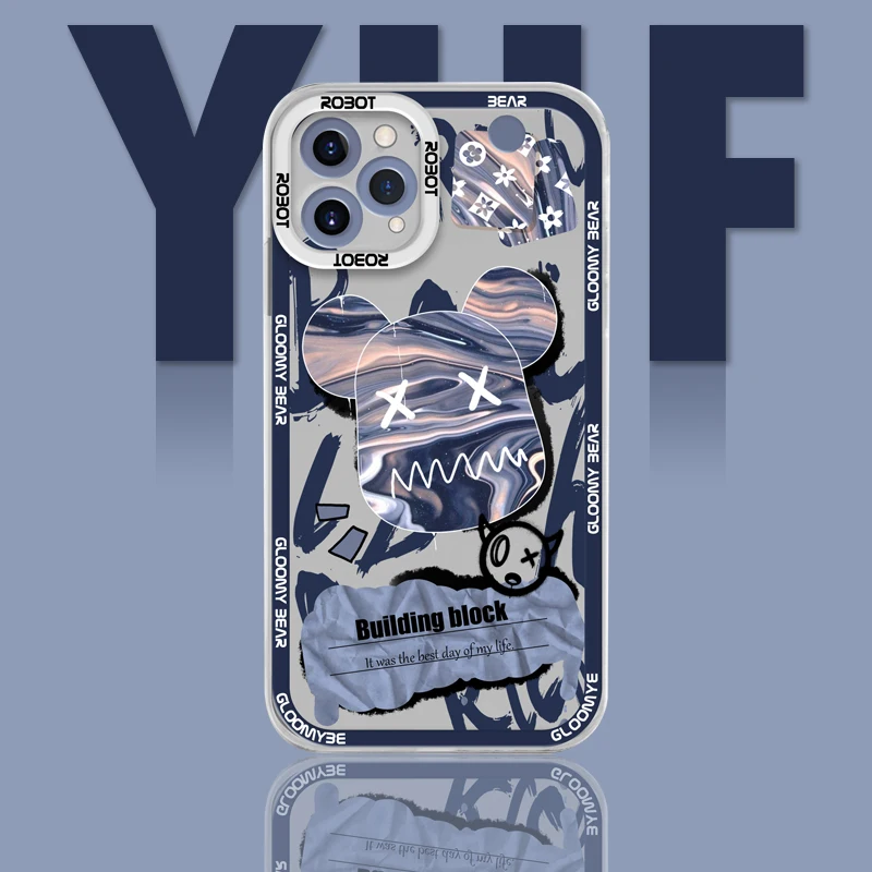 Blue violent bear Apple 14 mobile phone case iphone11 protective case 13promax12promax silicone xr soft case
Blue violent bear Apple 14 mobile phone case iphone11 protective case 13promax12promax silicone xr soft case