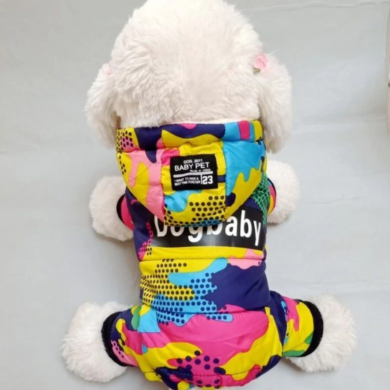 New Puppy Clothes Hooded Camo Thick Warm Cotton Coat Autumn And Winter Teddy Pet Small And Medium-sized Dog Coat
New Puppy Clothes Hooded Camo Thick Warm Cotton Coat Autumn And Winter Teddy Pet Small And Medium-sized Dog Coat