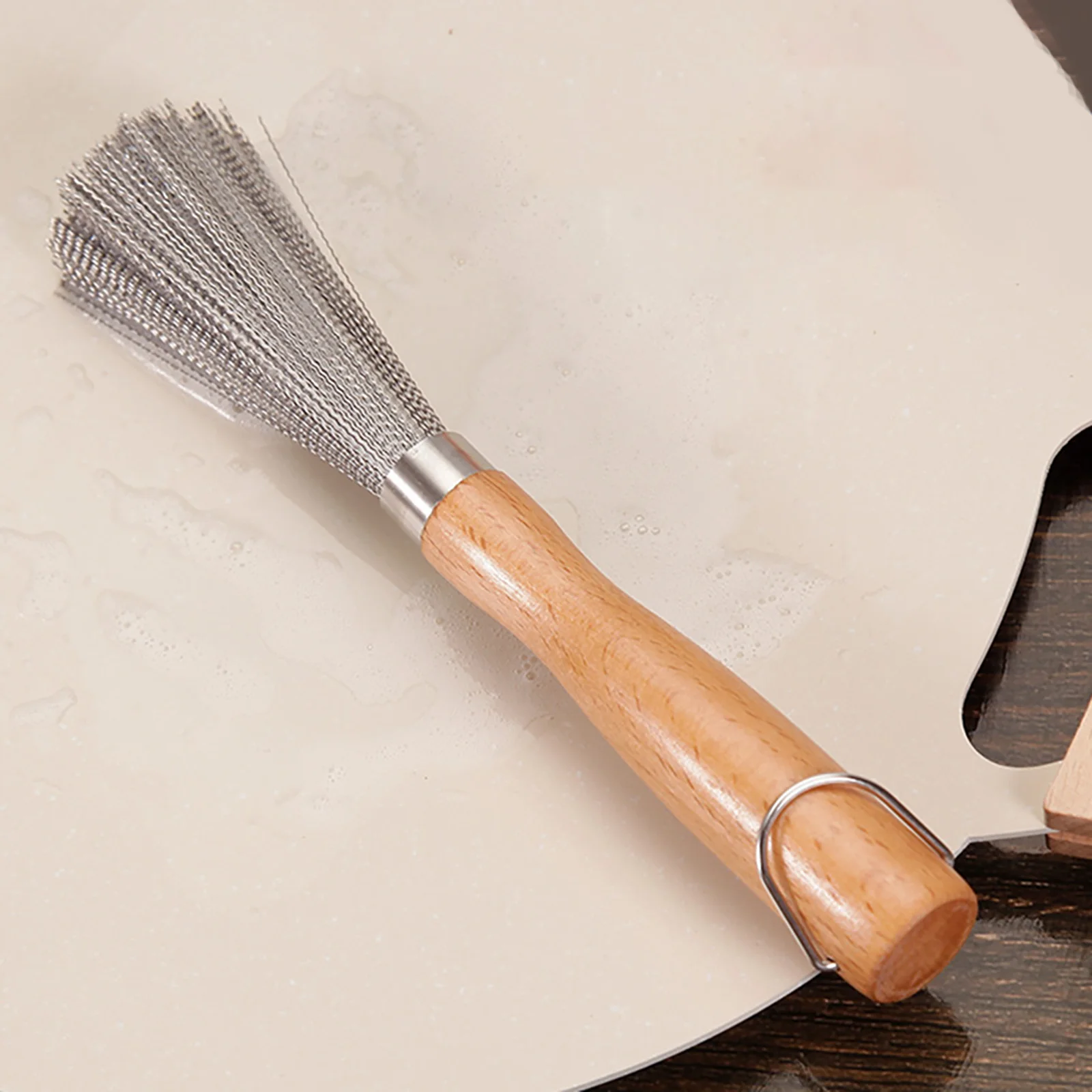 Wire Pot Brush Sink Pot Steel Wire Cleaning Brush Kitchen Pot Brush Non-scratch Dishwashing Brush Descaling Wire Brush
Wire Pot Brush Sink Pot Steel Wire Cleaning Brush Kitchen Pot Brush Non-scratch Dishwashing Brush Descaling Wire Brush